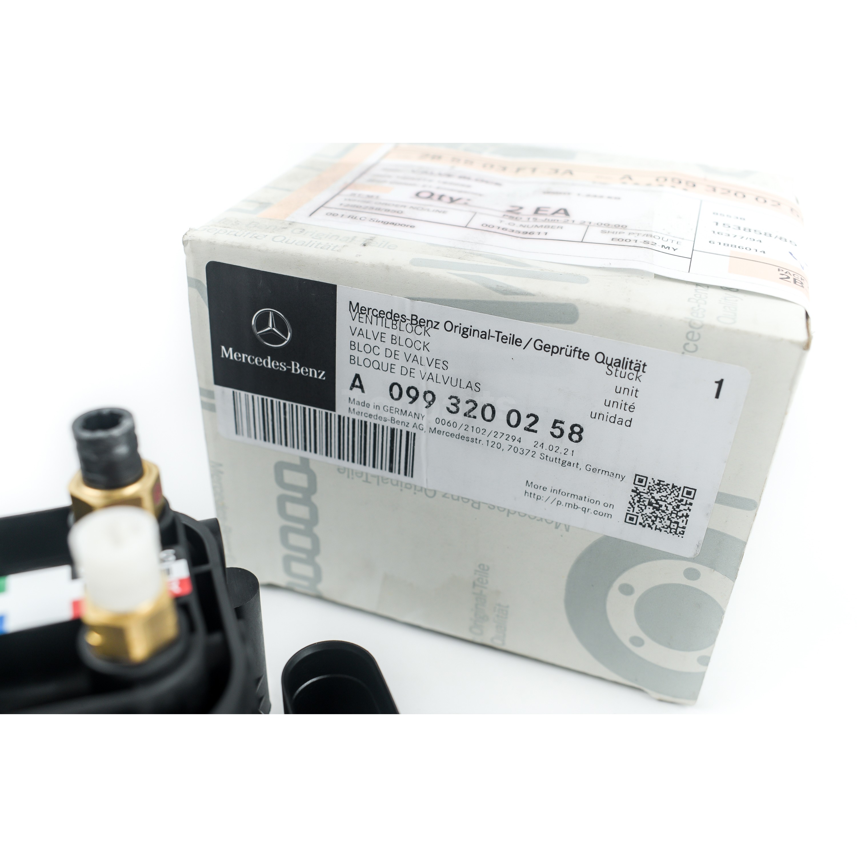 Genuine Mercedes-Benz E-Class W213 E300 GLC Air Suspension Valve Block ...