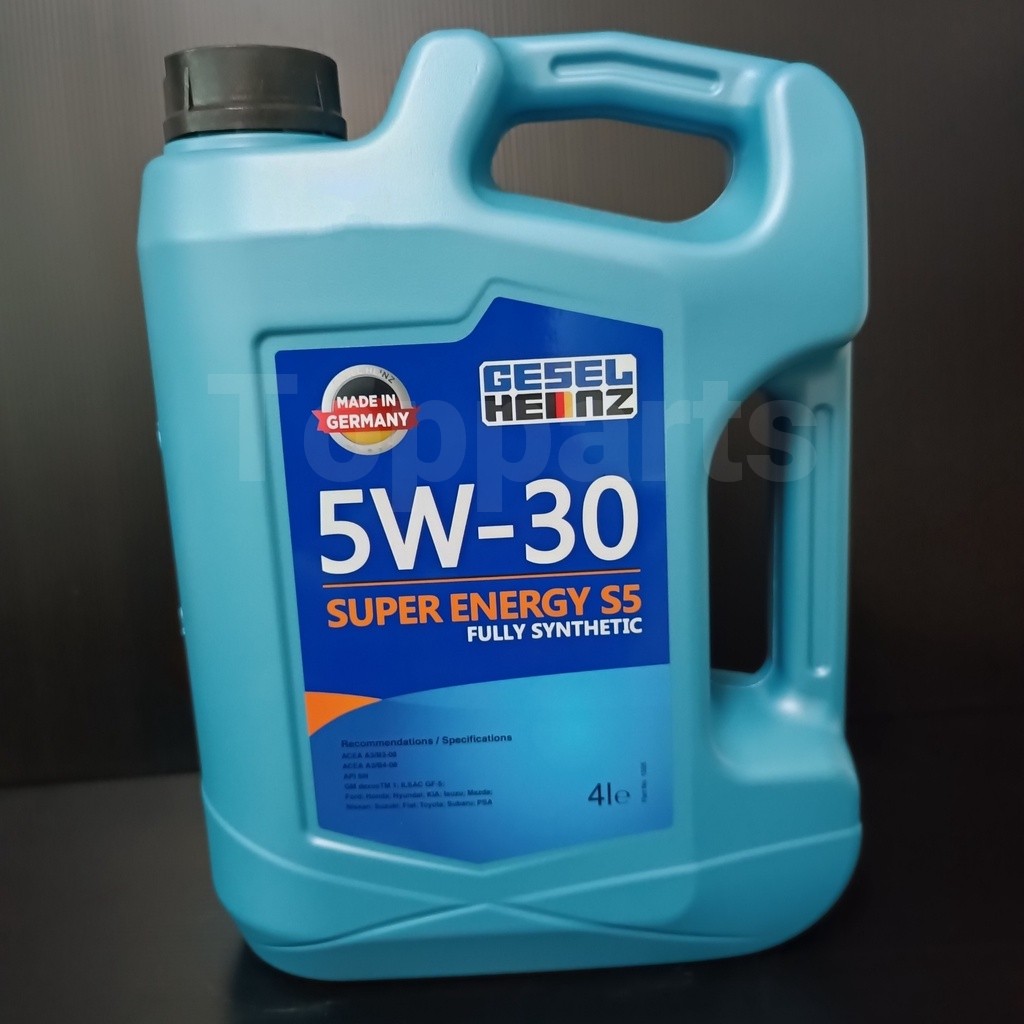 GESEL HEINZ (Made In GERMANY) SAE 5W-30 Super Energy S5 4L Fully SYNTHETIC